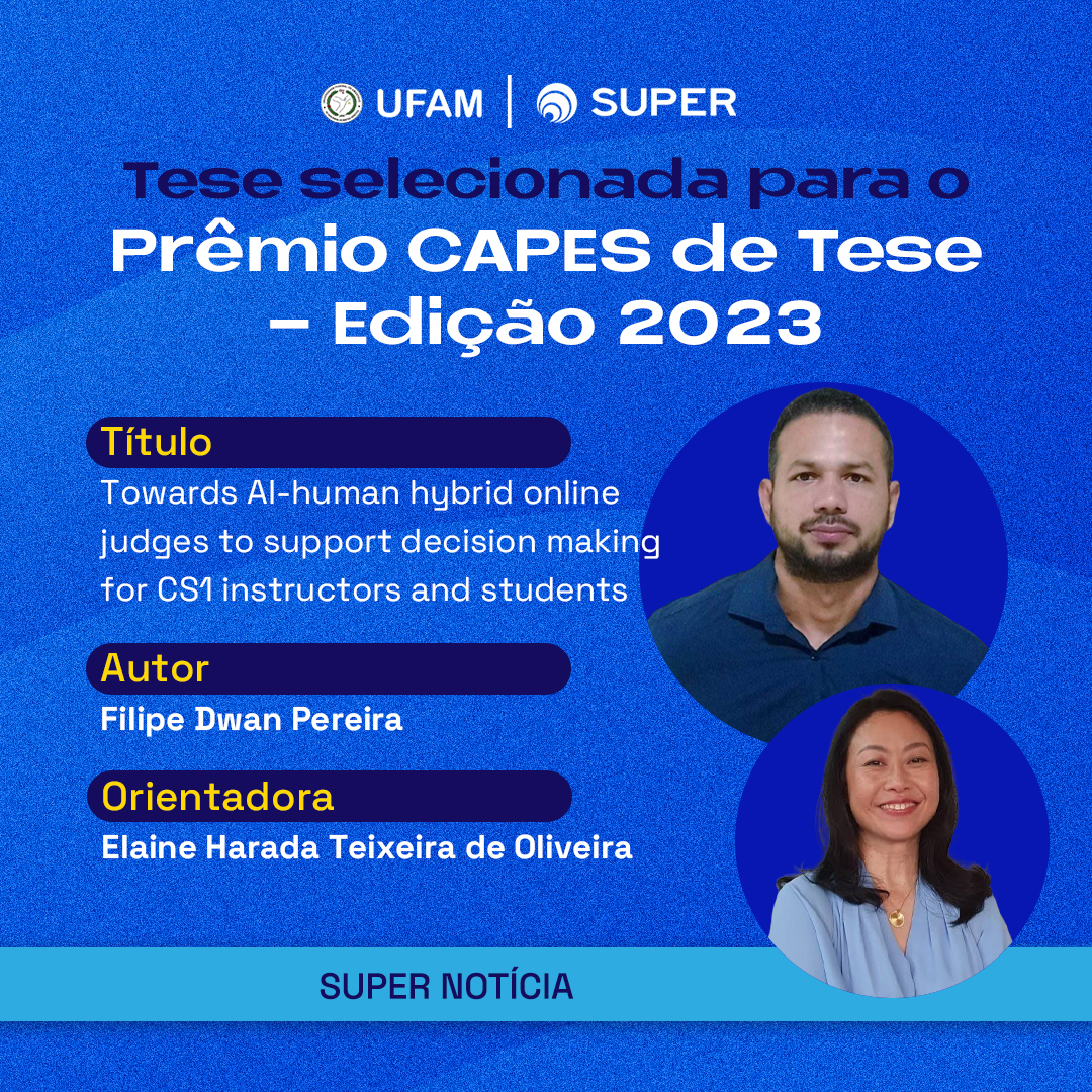 Pesquisa desenvolvida no Super é indicada ao Prêmio Capes de Teses